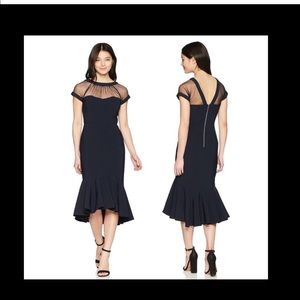 Beautiful Maggy London illlusion sheath cocktail dress Sz 10